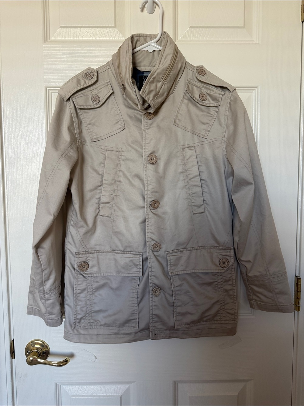 Men's Tan Military Field Jacket